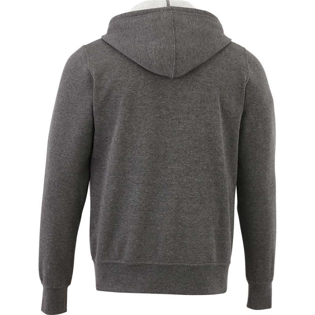 Elevate Men's Heather Dark Charcoal Cypress Fleece Zip Hoody