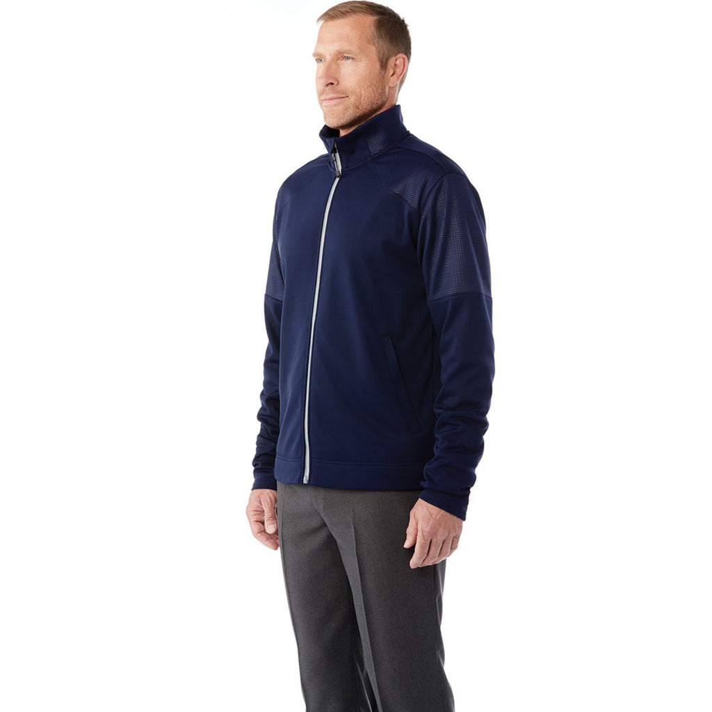 Elevate Men's Vintage Navy Senger Knit Jacket