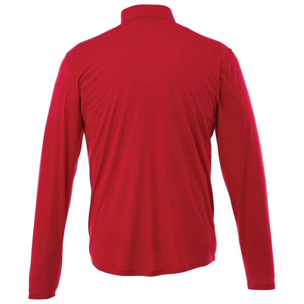 Elevate Men's Team Red Vega Tech Quarter Zip