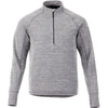 Elevate Men's Heather Charcoal Crane Knit Half Zip