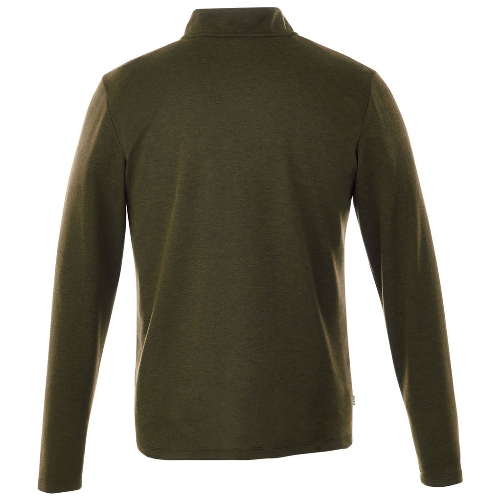 Elevate Men's Loden Heather Stratton Knit Quarter Zip