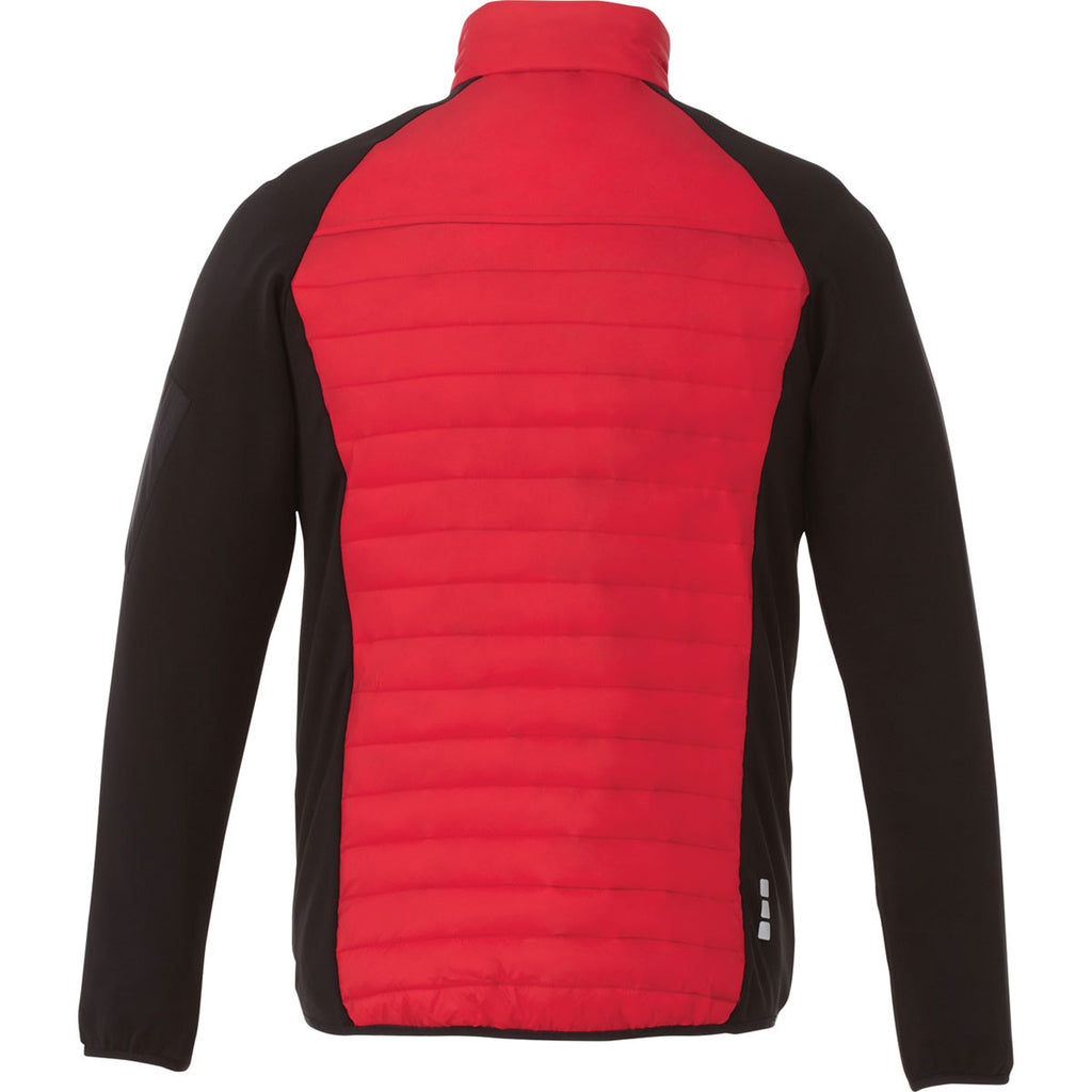 Elevate Men's Team Red/Black Banff Hybrid Insulated Jacket