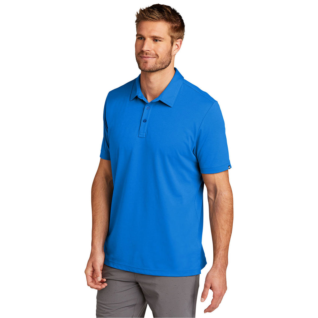 TravisMathew Men's Classic Blue Oceanside Solid Polo