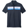 TravisMathew Men's Blue Nights Cabana Chest Stripe Polo