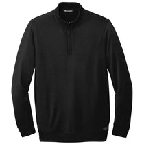 TravisMathew Men's Black Newport Quarter Zip Fleece