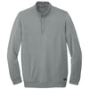 TravisMathew Men's Quiet Shade Grey Newport Quarter Zip Fleece