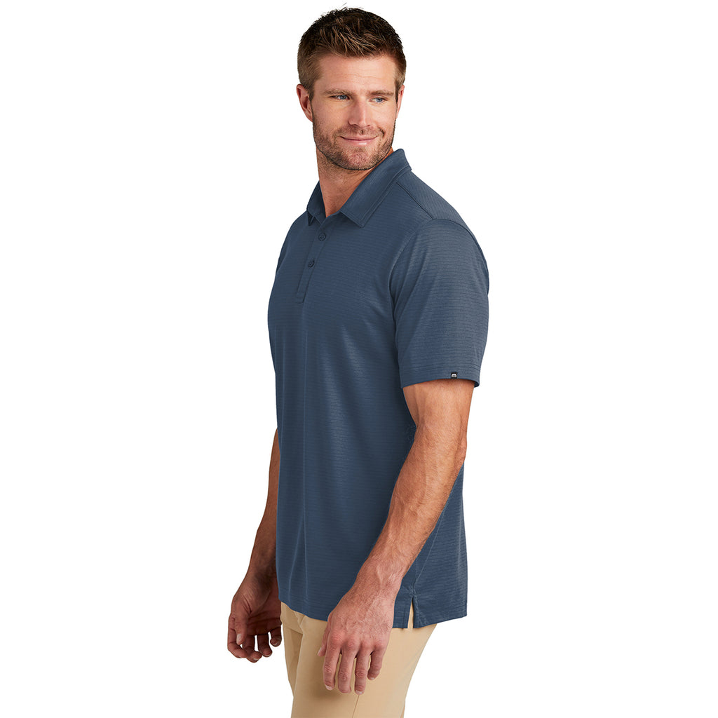 TravisMathew Men's Insignia Blue Bayfront Solid Polo