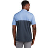 TravisMathew Men's Riviera Heather/Blue Nights Sunset Blocked Polo