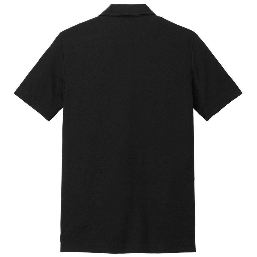 TravisMathew Men's Black Coastal Chest Stripe Polo