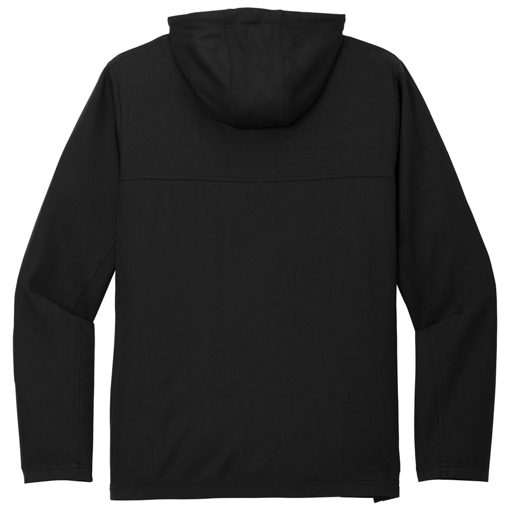 TravisMathew Men's Black Balboa Hoodied Full-Zip Jacket