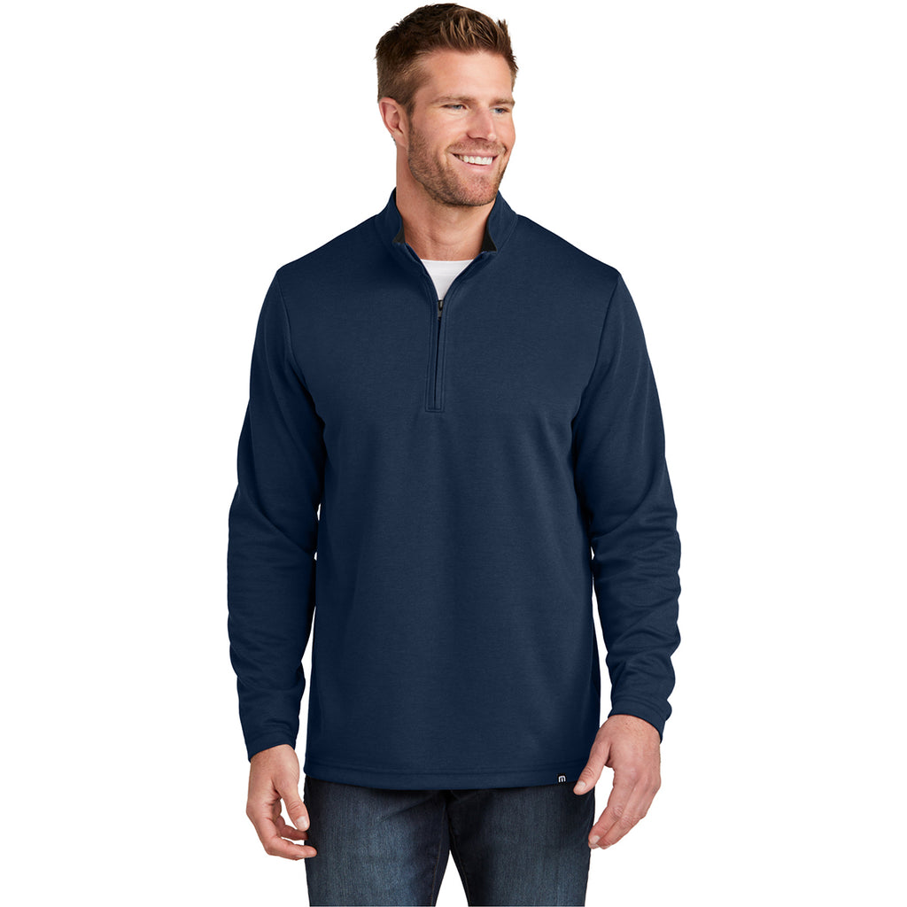 TravisMathew Men's Blue Nights Coveside 1/4 Zip