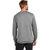 TravisMathew Men's Light Grey Heather Long Weekend Crew