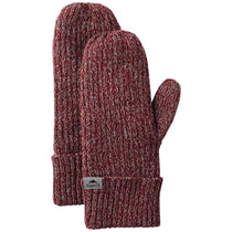 Roots73 Unisex Dark Red Heather Woodland Knit Mitts