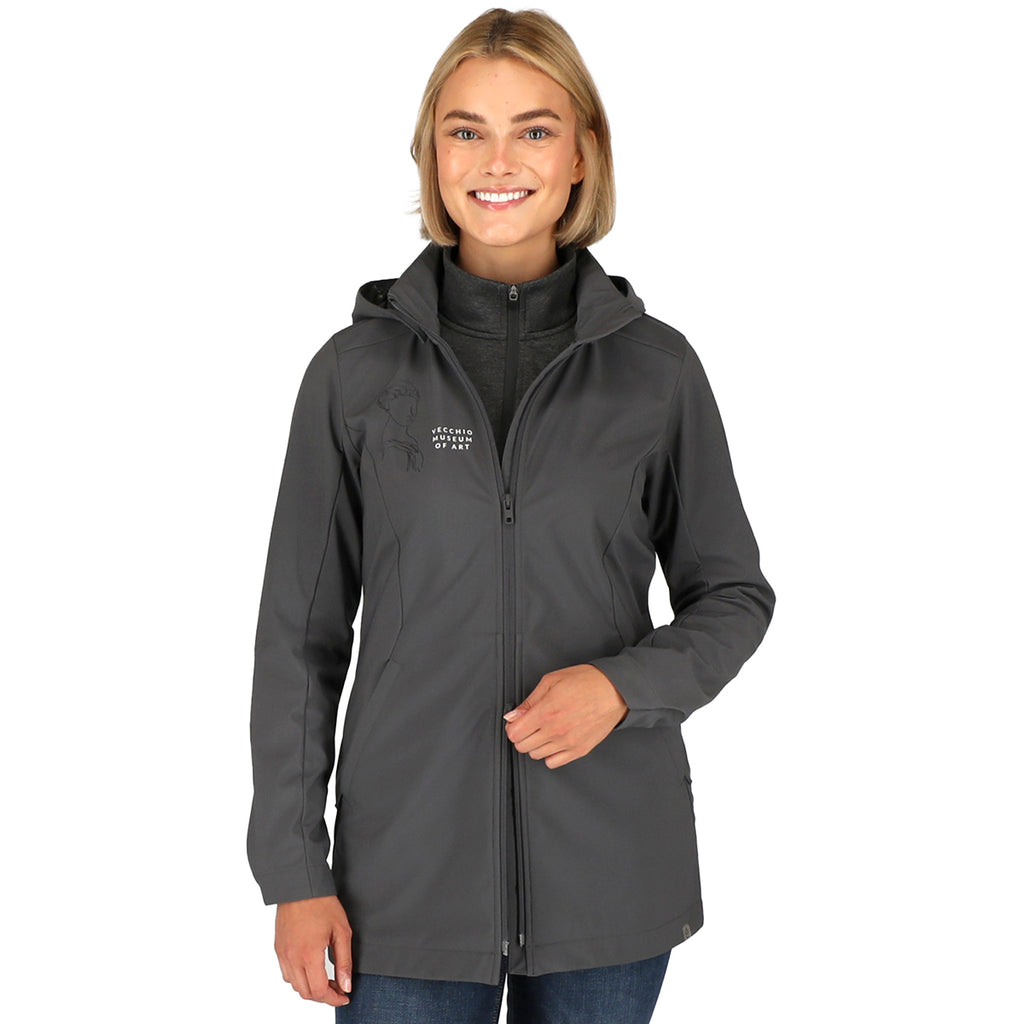 Trimark Women's Grey Storm Manzano Eco Softshell Jacket