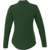 Trimark Women's Forest Green Mori Long Sleeve Polo