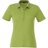 Elevate Women's Dark Citron Green Dade Short Sleeve Polo