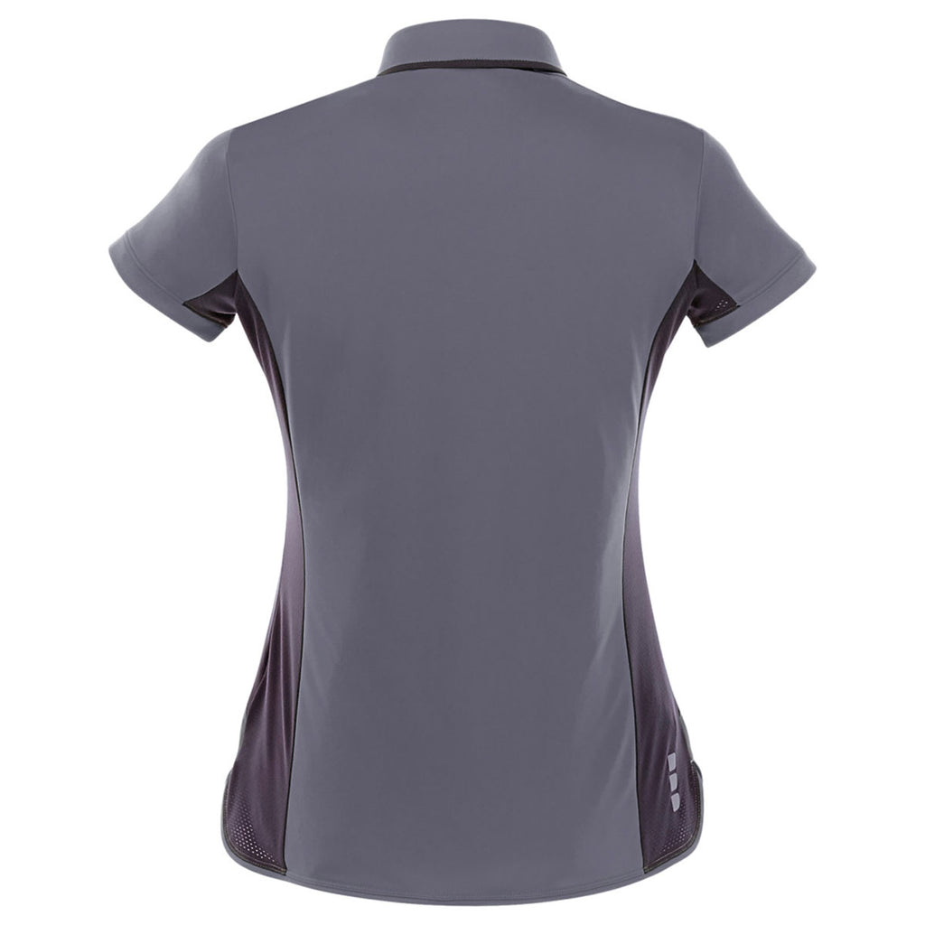 Elevate Women's Light Grey/Grey Storm Royce Short Sleeve Polo