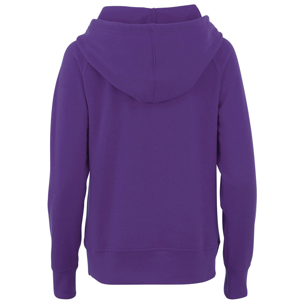 Elevate Women's Purple Dayton Fleece Hoody