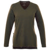 Elevate Women's Loden Heather Bromley Knit V-Neck