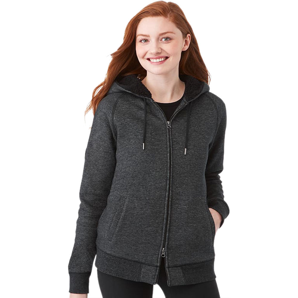 Roots73 Women's Black Mix Copperbay Full Zip Hoody