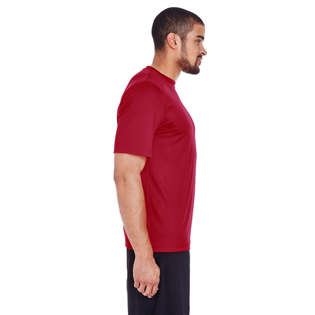 Team 365 Men's Sport Scarlet Red Zone Performance T-Shirt