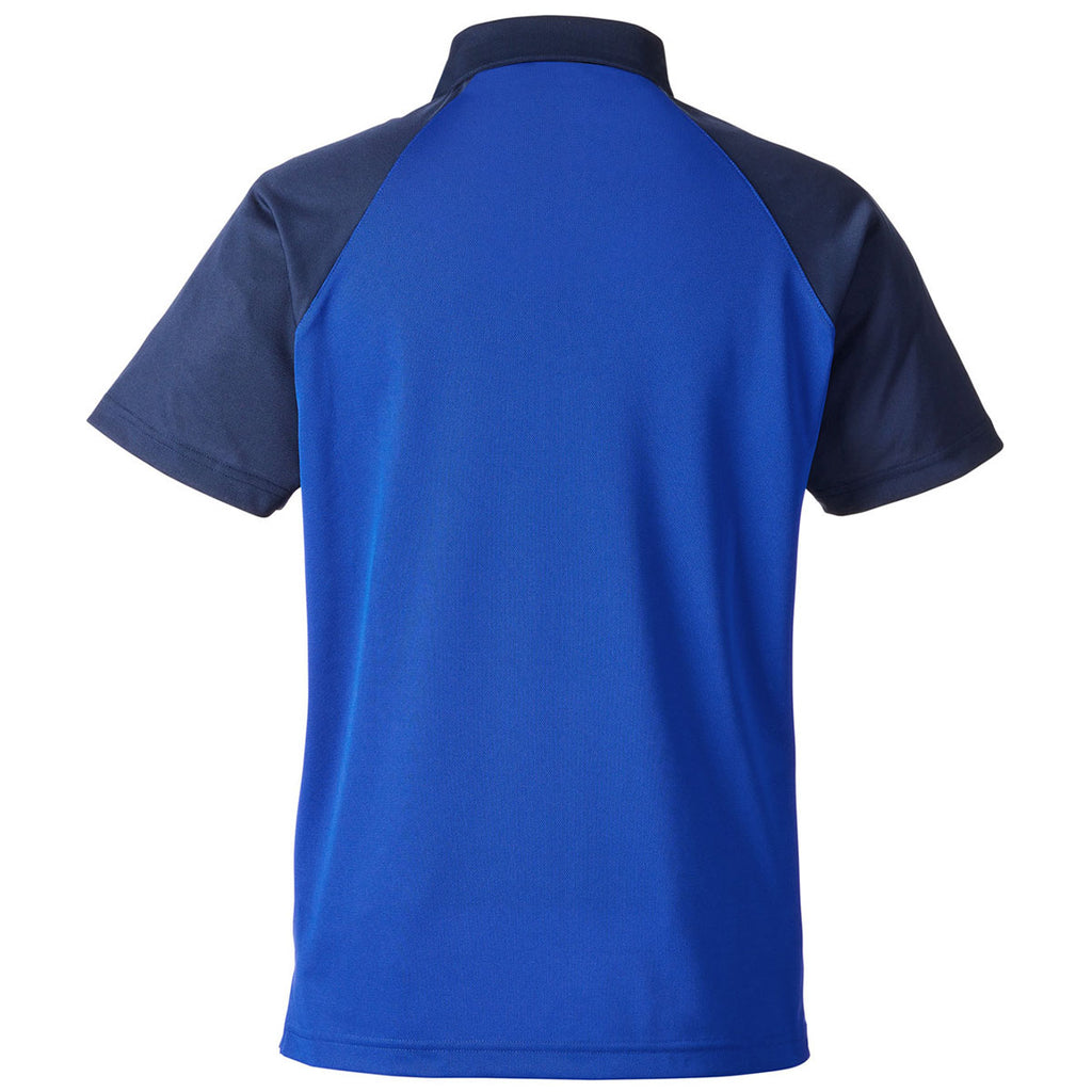 Team 365 Men's Sport Royal/Sport Dark Navy Command Snag-Protection Colorblock Polo