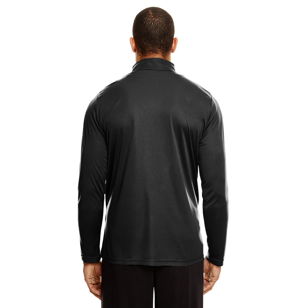 Team 365 Men's Black Zone Performance Quarter-Zip