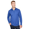 Team 365 Men's Sport Royal Heather Zone Sonic Heather Performance Quarter-Zip