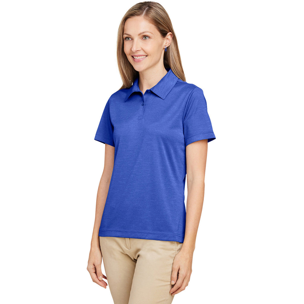 Team 365 Women's Sport Royal Heather Zone Sonic Heather Performance Polo