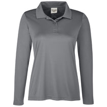 Team 365 Women's Sport Graphite Zone Performance Long Sleeve Polo