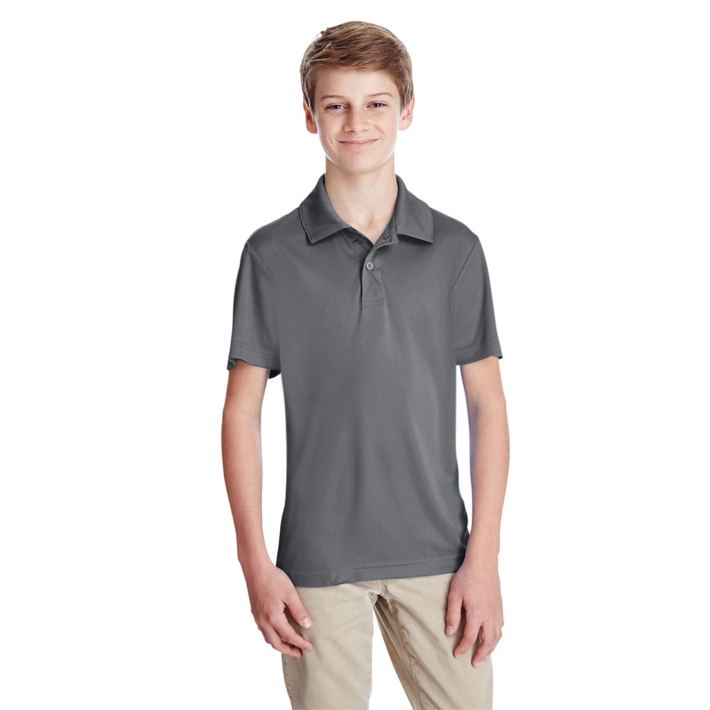 Team 365 Youth Sport Graphite Zone Performance Polo