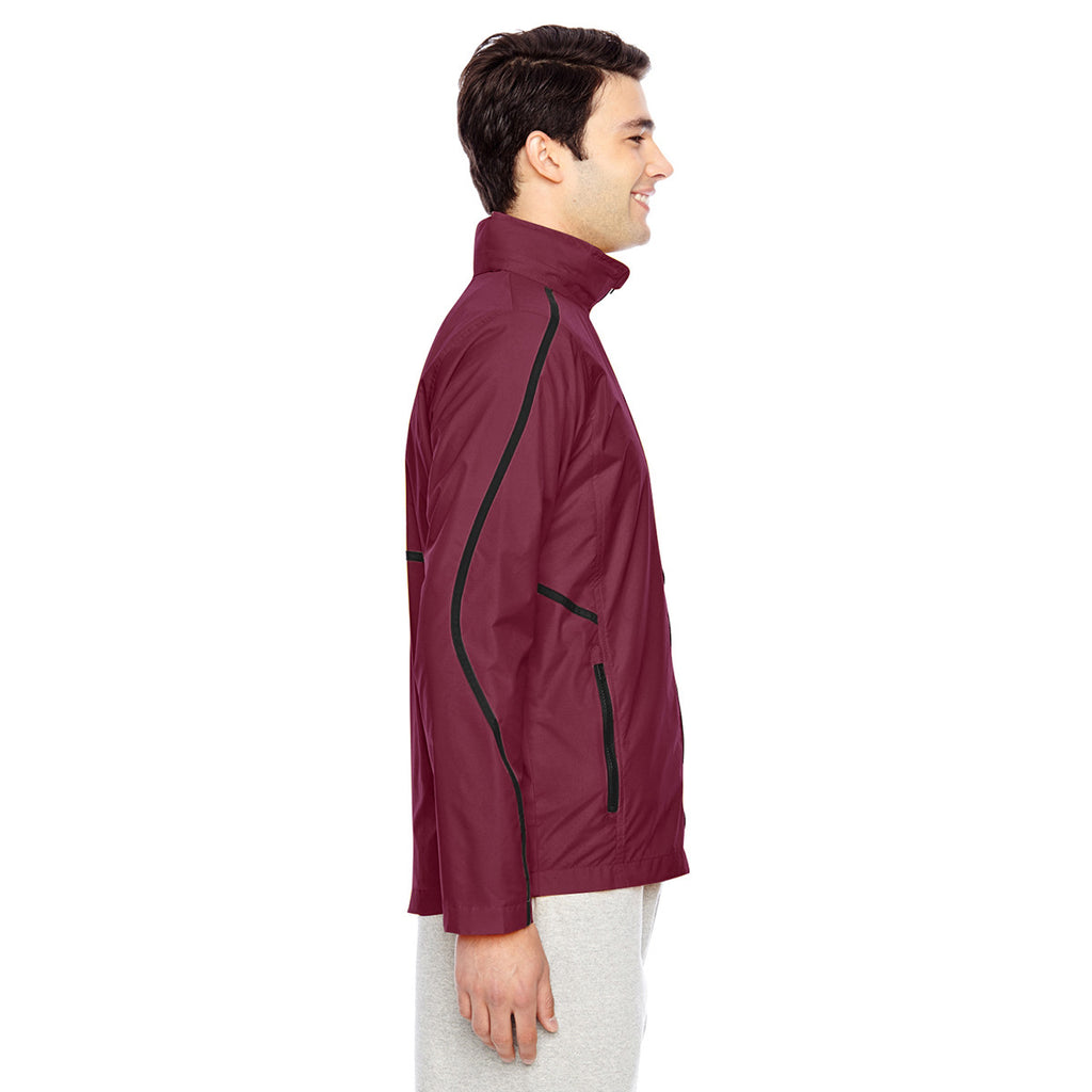 Team 365 Men's Sport Maroon Conquest Jacket with Mesh Lining