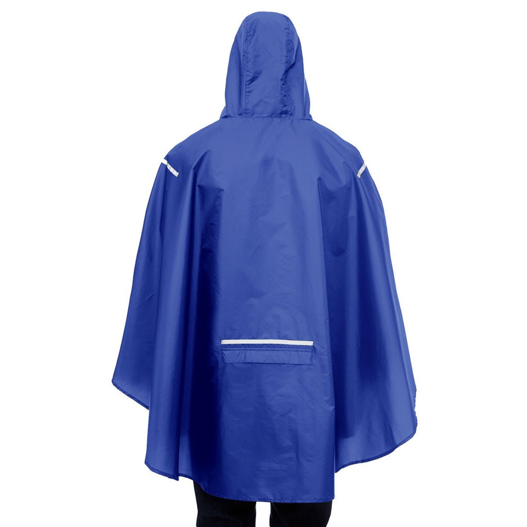 Team 365 Men's Sport Royal Stadium Packable Poncho