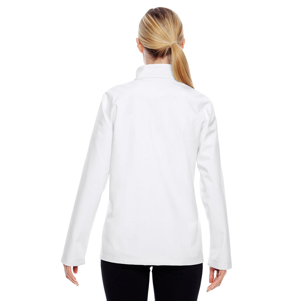 Team 365 Women's White Leader Soft Shell Jacket