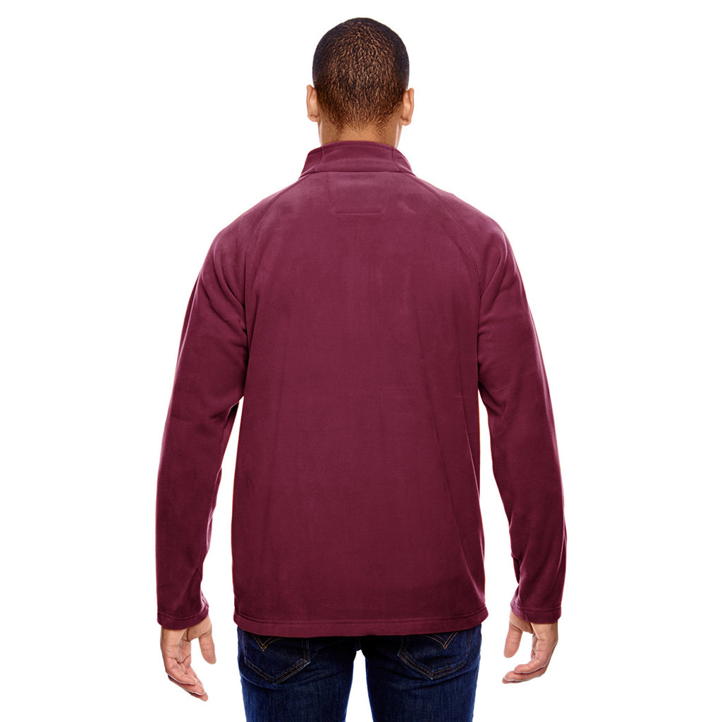 Team 365 Men's Sport Maroon Campus Microfleece Jacket