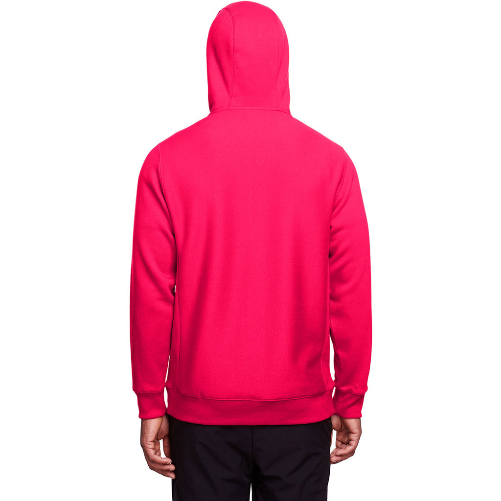 Team 365 Men's Sport Red Zone HydroSport Heavyweight Full-Zip Hooded Sweatshirt