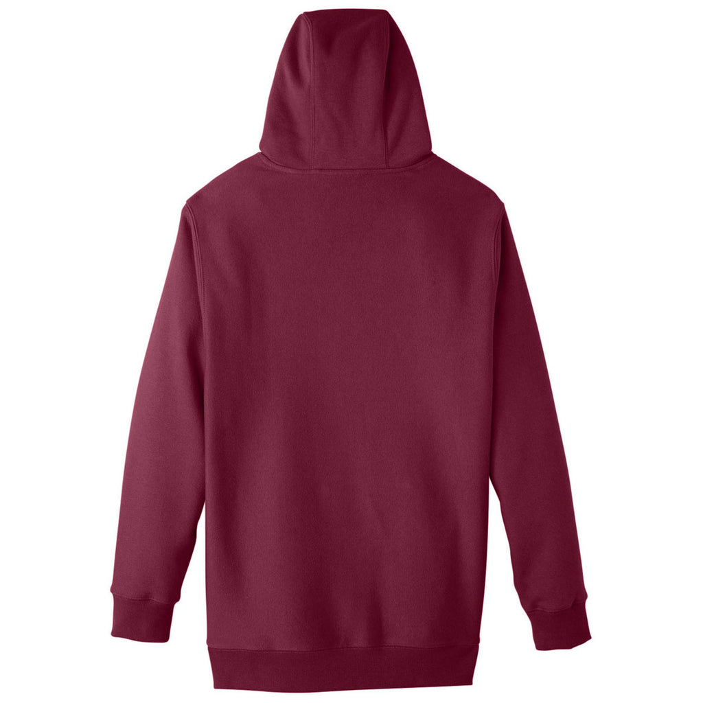 Team 365 Unisex Sport Dark Maroon Zone HydroSport Heavyweight Pullover Hooded Sweatshirt