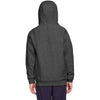 Team 365 Youth Dark Grey Heather Zone HydroSport Heavyweight Pullover Hooded Sweatshirt