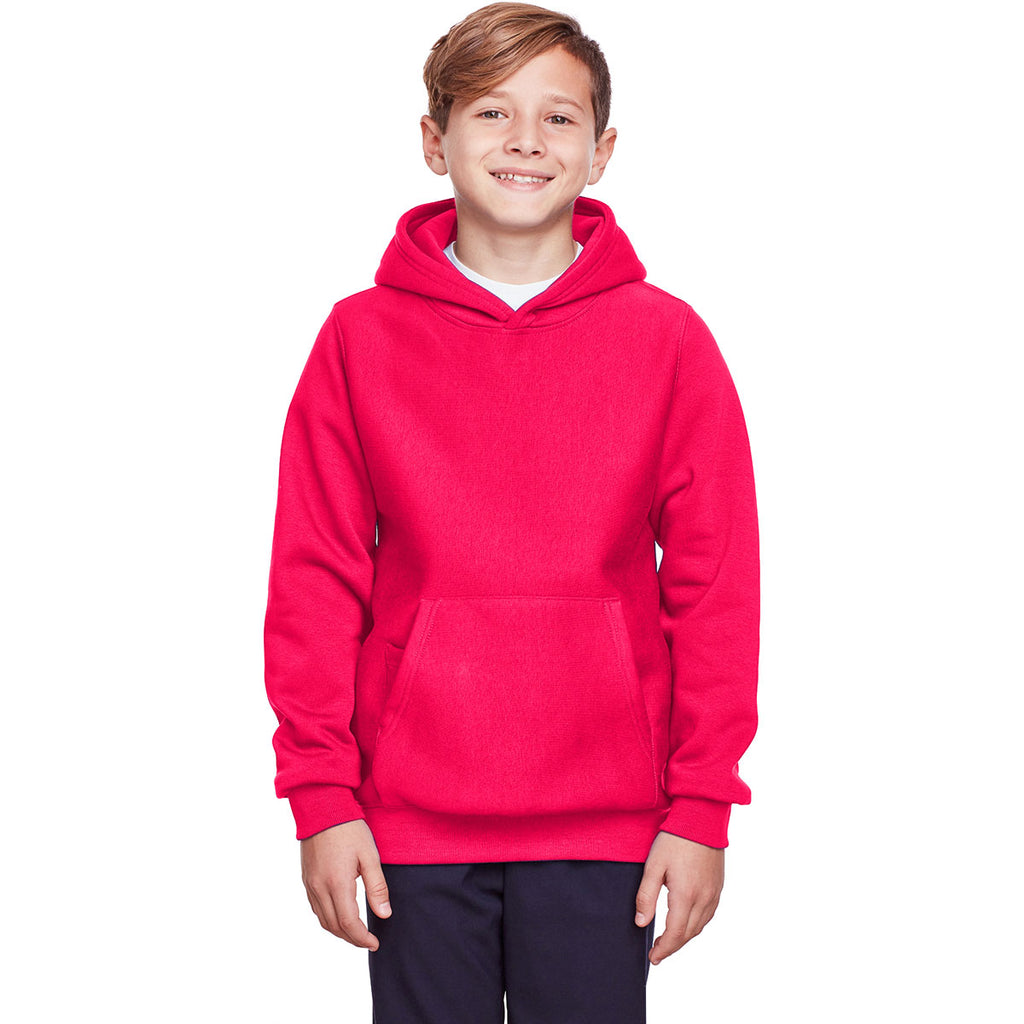 Team 365 Youth Sport Red Zone HydroSport Heavyweight Pullover Hooded Sweatshirt