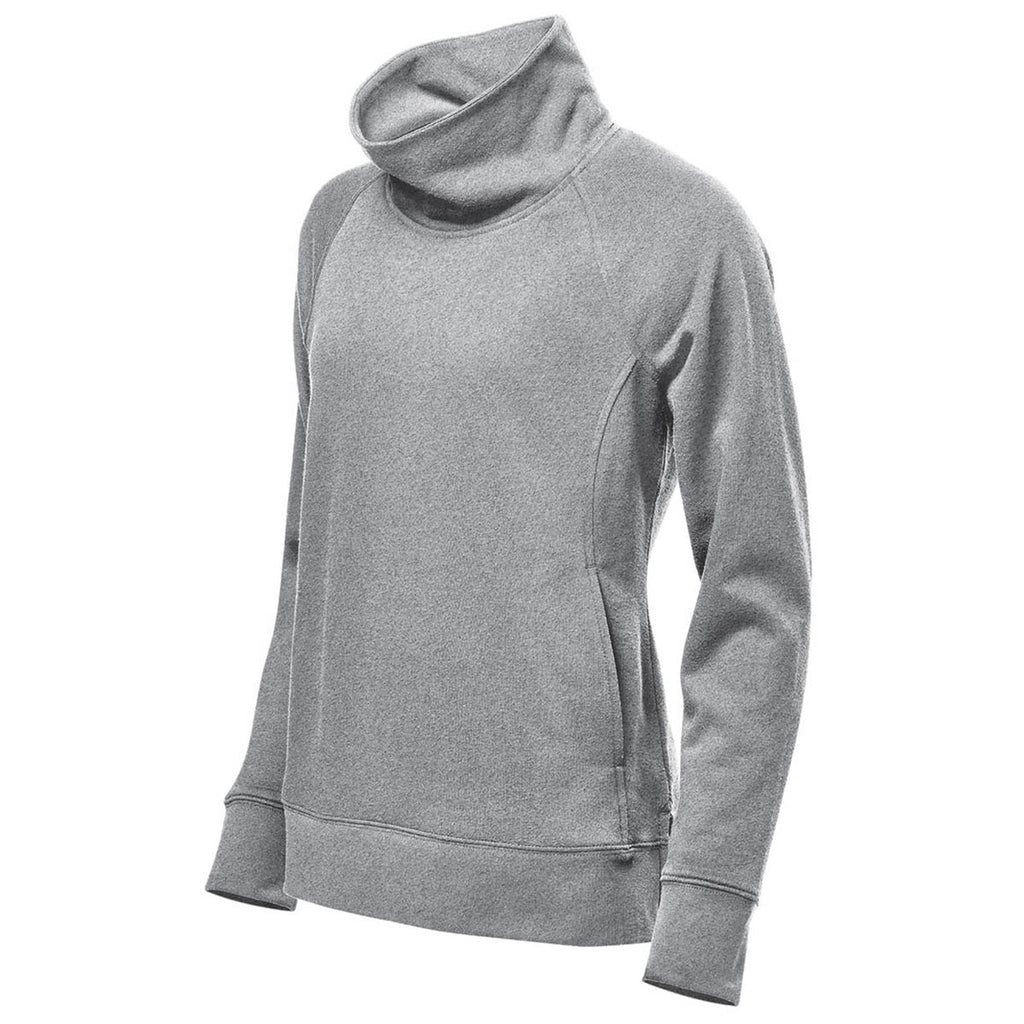 Stormtech Women's Granite Heather Monashee Cowl Neck Pullover