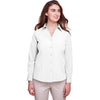 UltraClub Women's White Bradley Performance Woven Shirt