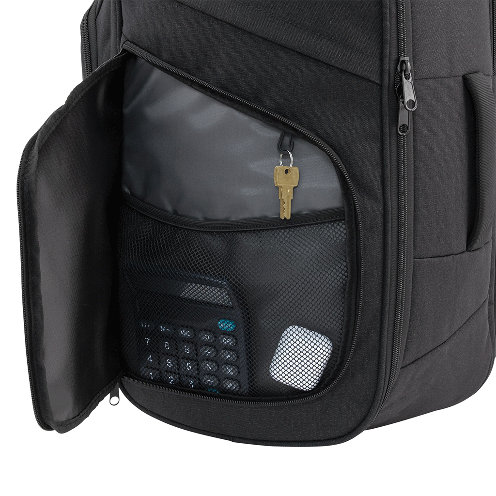 Mercury Luggage Black Large Comfort Laptop Backpack