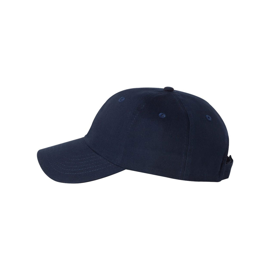 Valucap Navy Brushed Twill Cap