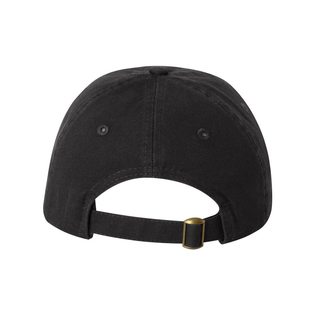 Valucap Black Small Fit Bio-Washed Unstructured Cap