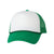 Valucap White/Kelly Foam Trucker Cap