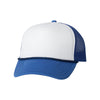 Valucap White/Royal Foam Trucker Cap