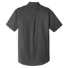 Port Authority Men's Graphite Short Sleeve Carefree Poplin Shirt