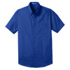 Port Authority Men's True Royal Short Sleeve Carefree Poplin Shirt