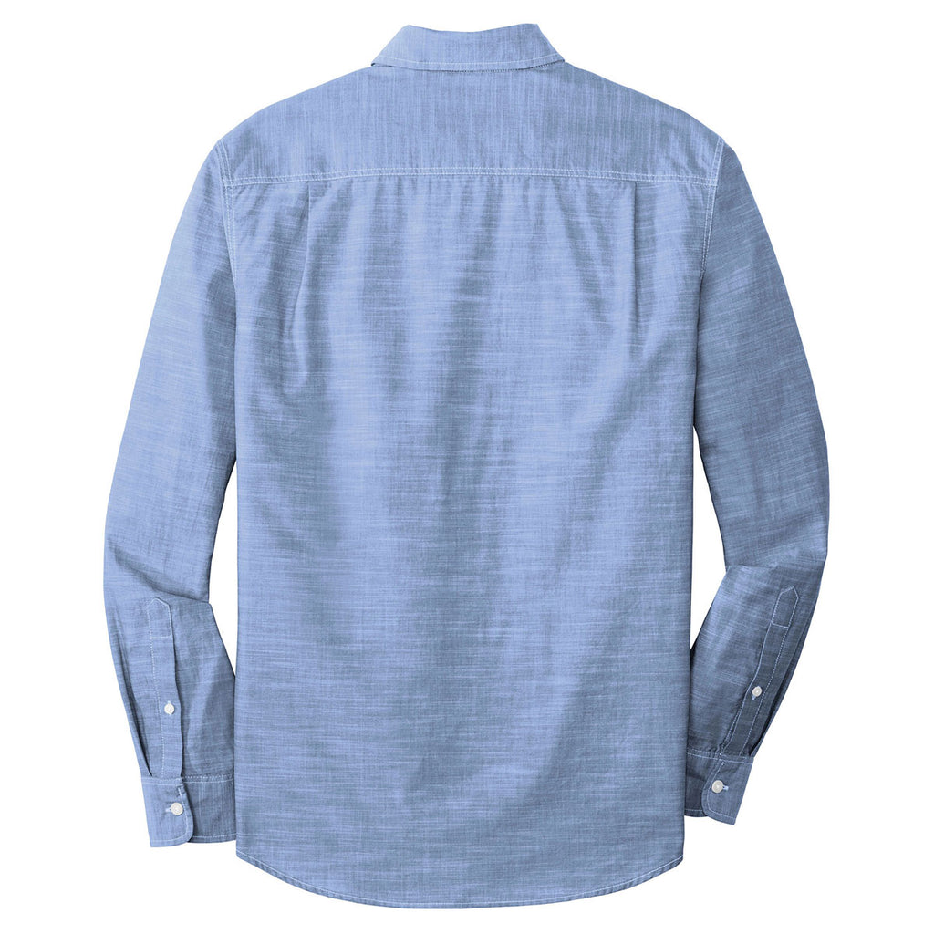 Port Authority Men's Light Blue Slub Chambray Shirt