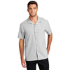 Port Authority Men's Silver Short Sleeve Performance Staff Shirt